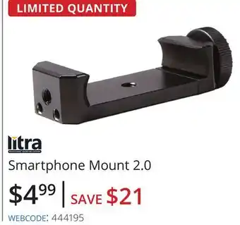 Vistek Litra smartphone mount 2.0 offer