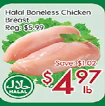 Sunny Food Mart Halal boneless chicken breast offer