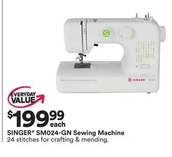 Michaels Singer smo24-gn sewing machine offer
