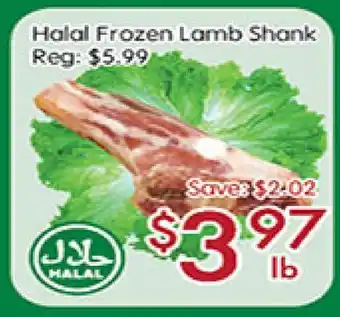 Sunny Food Mart Halal frozen lamb shank offer