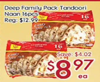 Deep family pack tandoori naan