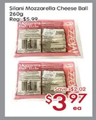 Sunny Food Mart Silani mozzarella cheese ball offer