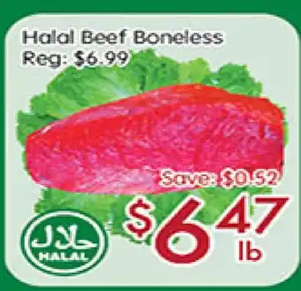 Sunny Food Mart Halal beef boneless offer