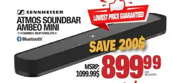 Centre Hi-Fi Sennheiser atmos soundbar ambeo mini offer