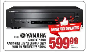 Centre Hi-Fi Yamaha 5-disc cd player playxchange lets you change 4 discs while the 5th one keeps playing offer