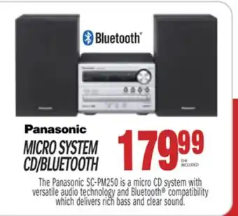 Centre Hi-Fi Panasonic micro system cd/bluetooth offer