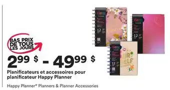 Michaels Planificateurs et accessoires pour planificateur happy planner offer