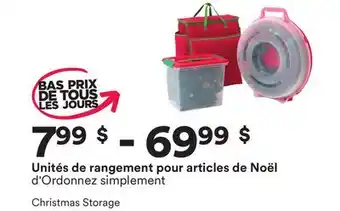 Michaels Unités de rangement pour articles de noël d'ordonnez simplement offer