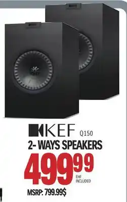 Centre Hi-Fi Kef 2- ways speakers offer