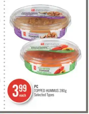 Shoppers Drug Mart Pc topped hummus offer