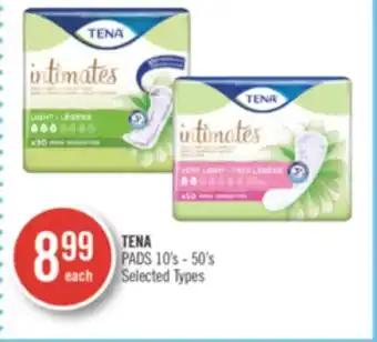 Shoppers Drug Mart Tena pads offer