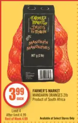 Shoppers Drug Mart Farmer's market mandarin oranges 2lb offer