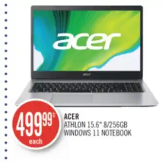 Shoppers Drug Mart Acer athlon 15.6 8/256gb windows 11 notebook offer