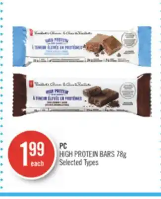Shoppers Drug Mart Pc high protein bars offer