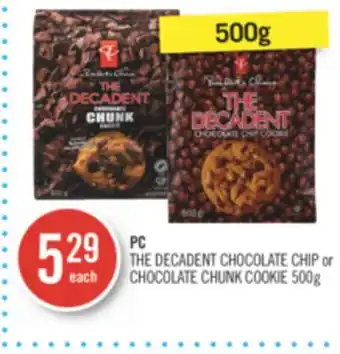 Shoppers Drug Mart Pc the decadent chocolate chip or chocolate chunk cookie offer