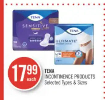 Shoppers Drug Mart Tena incontinence products offer