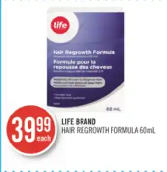 Shoppers Drug Mart Life brand hair regrowth formula offer