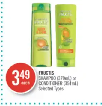 Shoppers Drug Mart Fructis shampoo (370ml) or conditioner (354ml) offer