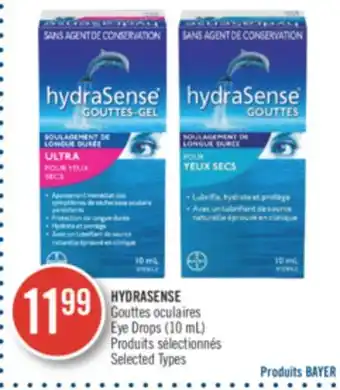 Pharmaprix Hydrasense eye drops offer