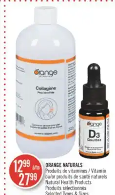 Pharmaprix Orange naturals vitamin or natural health products offer