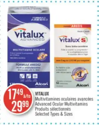 Pharmaprix Vitalux advanced ocular multivitamins offer