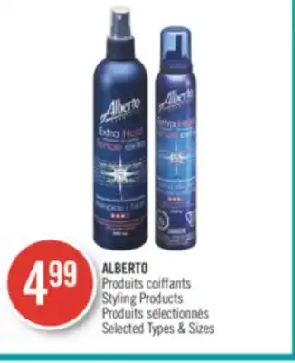 Pharmaprix Alberto styling products offer