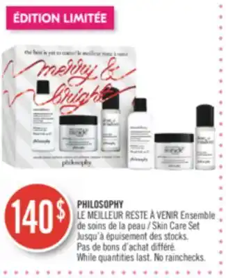Pharmaprix Philosophy skin care set offer