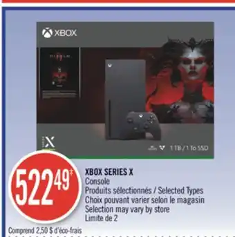 Pharmaprix Xbox series x console offer