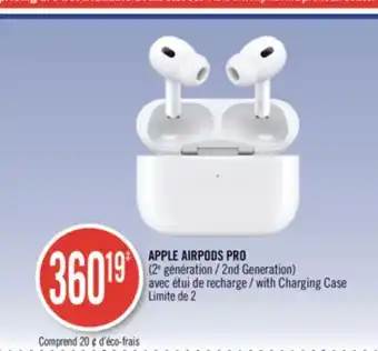 Pharmaprix Apple airpods pro (2nd generation) with charging case offer
