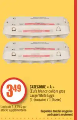 Pharmaprix Categorie a large white eggs offer