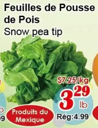 Marche C&T Snow pea tip offer
