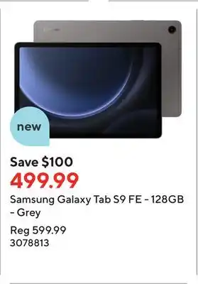 Staples Samsung galaxy tab s9 fe - 128gb - grey offer