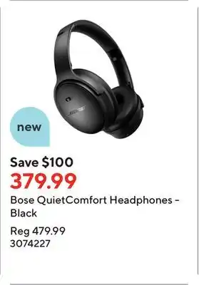 Staples Bose quietcomfort headphones - black offer