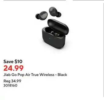 Staples Jlab go pop air true wireless - black offer