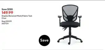 Staples Staples berwood mesh/fabric task chair offer