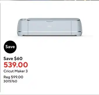 Staples Cricut maker 3 offer