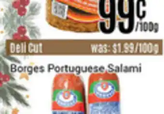 Nations Fresh Foods Borges portuguese salami offer