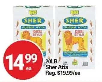 Centra Food Market 20LB Sher Atta offer
