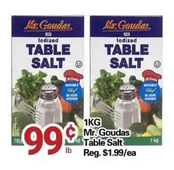 Centra Food Market 1kg Mr.Goudas Table Salt offer