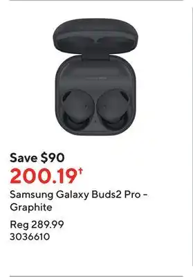 Staples Samsung galaxy buds2 pro - graphite offer