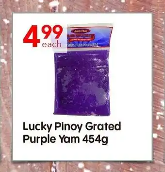Lucky Supermarket Lucky Pinoy Grated Purple Yam 454g offer