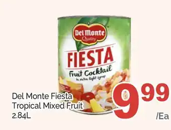 T&T Supermarket Del monte fiesta tropical mixed fruit, 2.84l offer