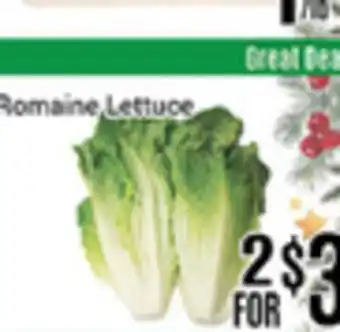 Nations Fresh Foods Romaine lettuce offer