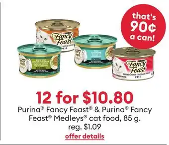 Petsmart Purina fancy feast & purina fancy feast medleys cat food, 85 g offer