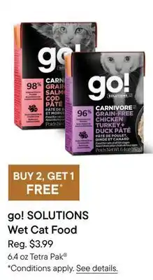 Petvalu Go! solutions wet cat food offer