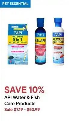 Petvalu Api water & fish care products offer