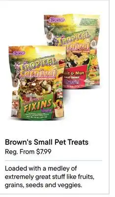 Petvalu Brown's small pet treats offer