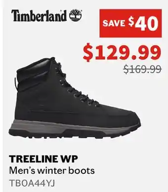 Sports Experts Timberland treeline wp men's winter boots offer