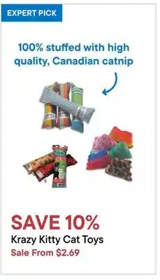 Petvalu Krazy kitty cat toys offer