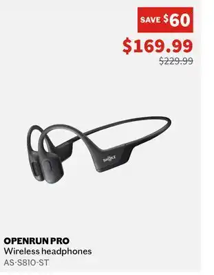 Shokz openrun pro wireless headphones